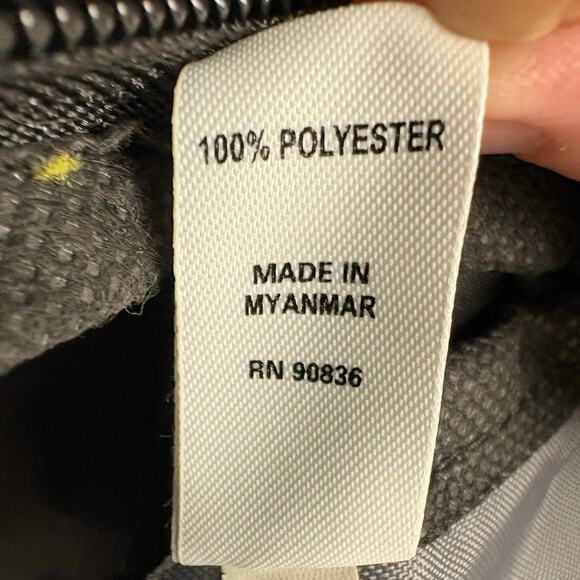 Port Authority Black Grey Lined 100% Polyester Feed The Children Logo Dufflebag - Picture 10 of 10